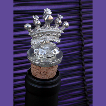 crown wine cork on bottle