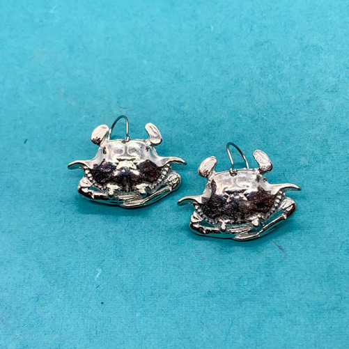Crab Earrings Large Wire