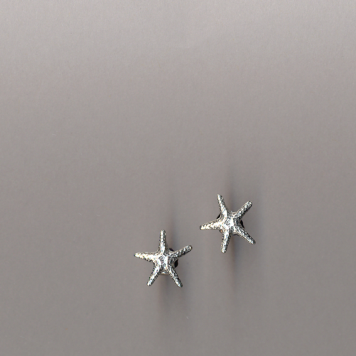 E215P Starfish tiny earrings