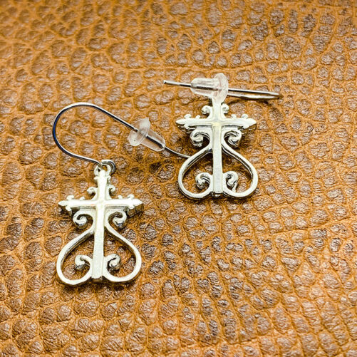 St Louis #1 Cross earrings