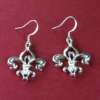 Fleur De Lis Art Deco Earrings - Image 2