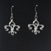 Fleur De Lis Art Deco Earrings