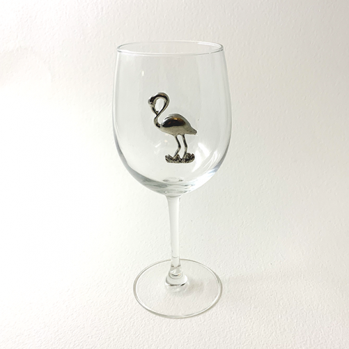 Flamingo White Wine Glass