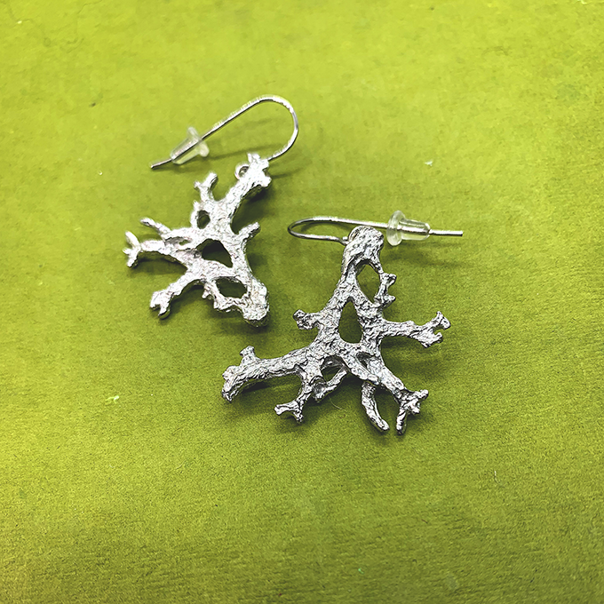 Coral / lichen Earrings